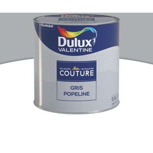Peinture murs et boiseries Dulux Valentine Couture gris popeline satin? 0 5L