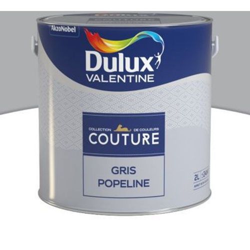 Peinture murs et boiseries Dulux Valentine Couture gris popeline satin? 2L