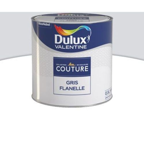 Peinture murs et boiseries Dulux Valentine Couture gris flanelle satin? 0 5L
