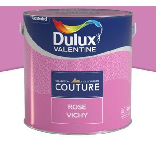 Peinture murs et boiseries Dulux Valentine Couture rose vichy satin? 2L