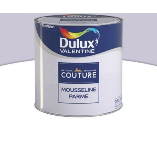 Peinture murs et boiseries Dulux Valentine Couture mousseline parme satin? 0 5L