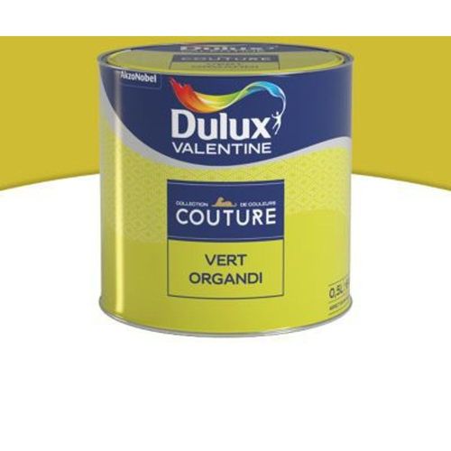 Peinture murs et boiseries Dulux Valentine Couture vert organdi satin? 0 5L