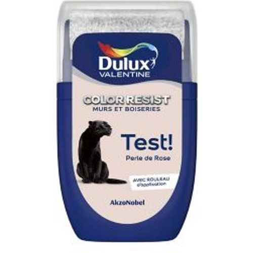 Testeur peinture murs et boiseries Dulux Valentine Color Resist perle de rose mat 30ml