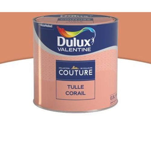 Peinture murs et boiseries Dulux Valentine Couture tulle corail satin? 0 5L