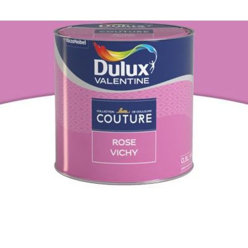 Peinture murs et boiseries Dulux Valentine Couture rose vichy satin? 0 5L