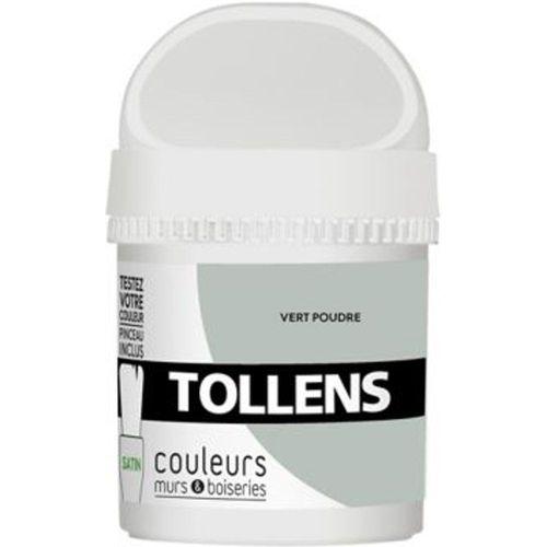 Testeur peinture murs et boiseries Tollens vert poudr? satin 50ml
