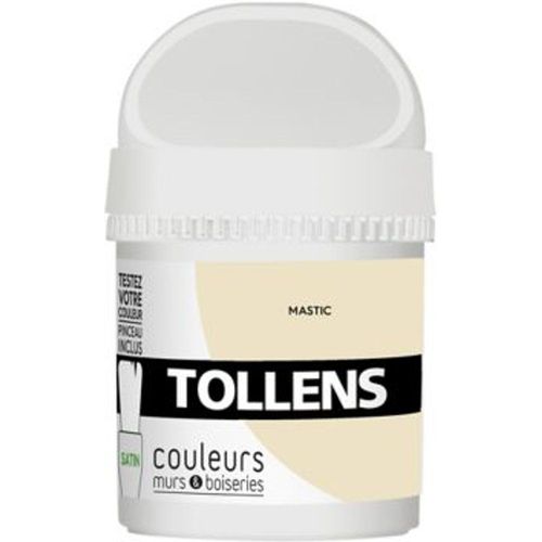 Testeur peinture murs et boiseries Tollens mastic satin 50ml