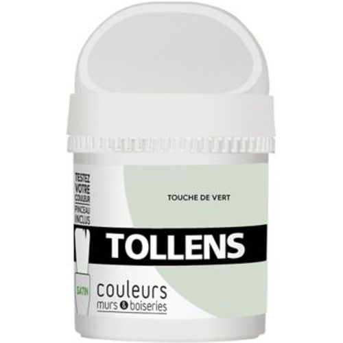 Testeur peinture murs et boiseries Tollens touche de vert satin 50ml