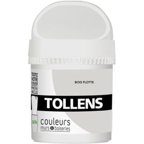 Testeur peinture murs et boiseries Tollens bois flott? satin 50ml