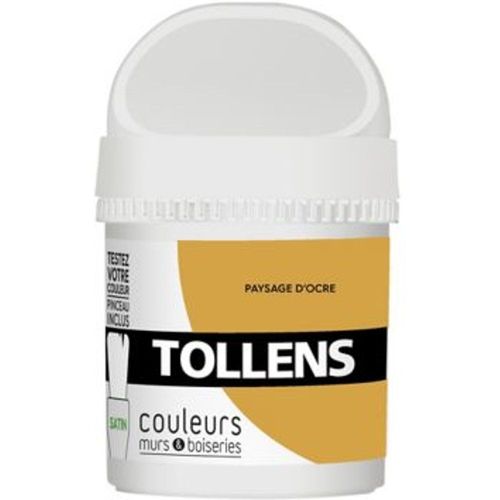 Testeur peinture murs et boiseries Tollens paysage d'ocre satin 50ml