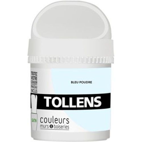 Testeur peinture murs et boiseries Tollens bleu poudr? satin 50ml