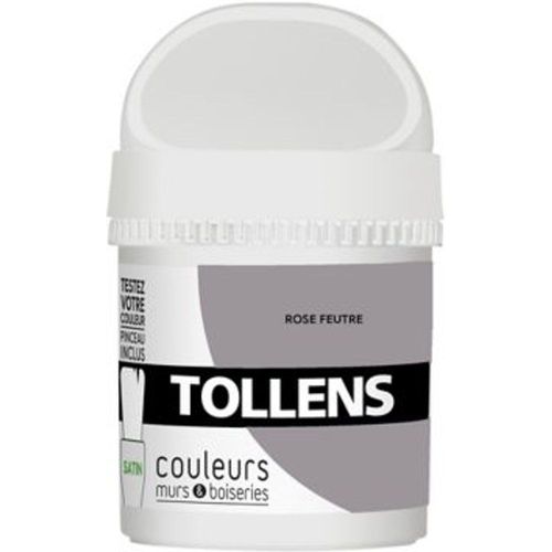 Testeur peinture murs et boiseries Tollens rose feutr? satin 50ml