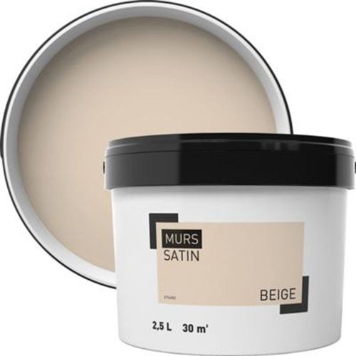 Peinture murale beige satin 2 5L
