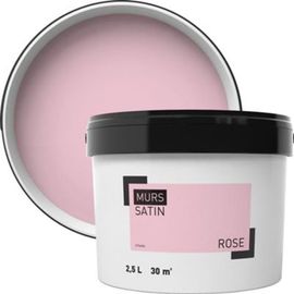 Peinture murale rose satin 2 5L