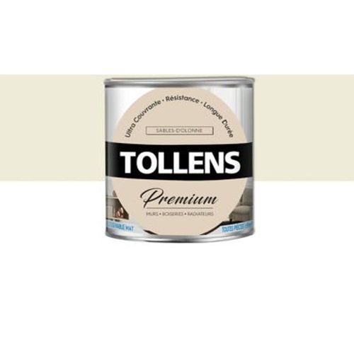 Peinture Tollens premium murs  boiseries et radiateurs sables d'olonne mat 0 75L