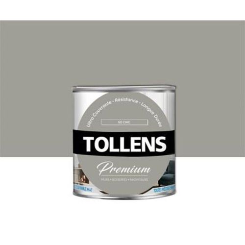 Peinture Tollens premium murs  boiseries et radiateurs so chic mat 0 75L