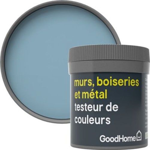 Testeur peinture r?sistante murs  boiseries et m?tal GoodHome bleu Monaco mat 50ml