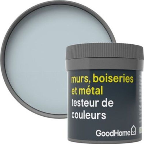 Testeur peinture r?sistante murs  boiseries et m?tal GoodHome bleu Toulon mat 50ml