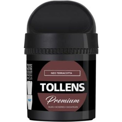 Testeur peinture Tollens premium murs  boiseries et radiateurs n?o terracotta mat 50ml