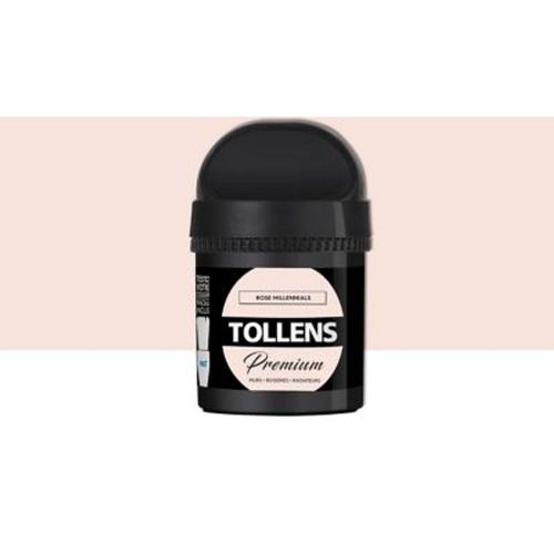 Testeur peinture Tollens premium murs  boiseries et radiateurs rose millennials mat 50ml
