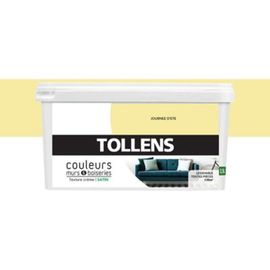 Peinture murs et boiseries Tollens journ?e d'?t? satin 2 5L