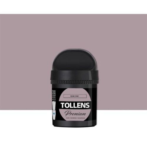 Testeur peinture Tollens premium murs  boiseries et radiateurs rose chic mat 50ml