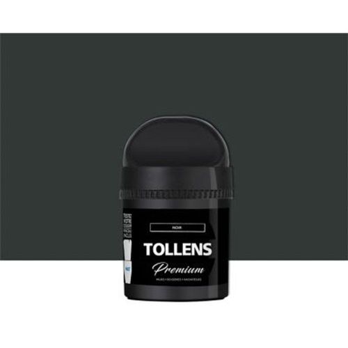 Testeur peinture Tollens premium murs  boiseries et radiateurs noir mat 50ml