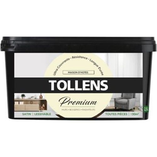 Peinture Tollens premium murs  boiseries et radiateurs maison d'h?tes satin 2 5L