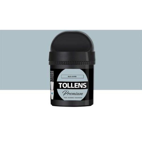 Testeur peinture Tollens premium murs  boiseries et radiateurs bleu givr? mat 50ml