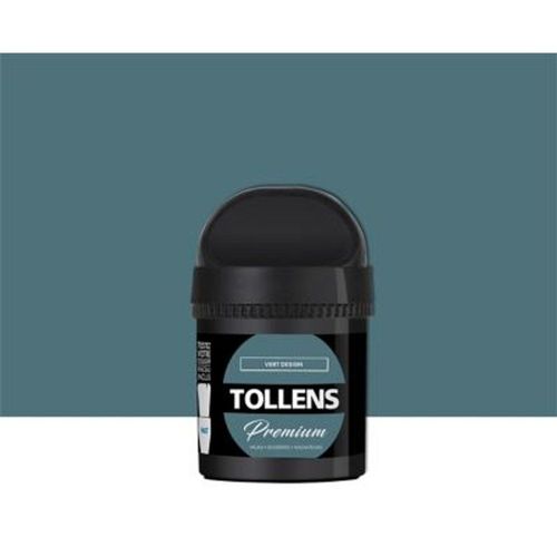 Testeur peinture Tollens premium murs  boiseries et radiateurs vert design mat 50ml