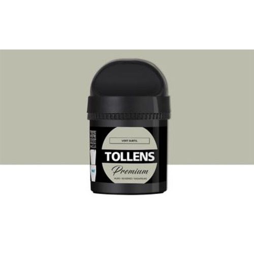 Testeur peinture Tollens premium murs  boiseries et radiateurs vert subtil mat 50ml