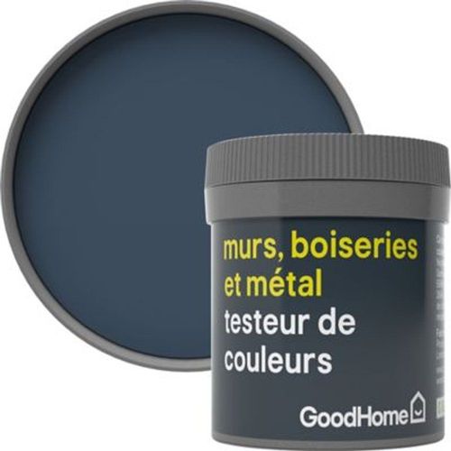Testeur peinture r?sistante murs  boiseries et m?tal GoodHome bleu Vence mat 50ml