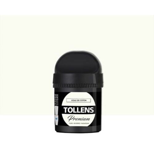 Testeur peinture Tollens premium murs  boiseries et radiateurs voile de coton mat 50ml