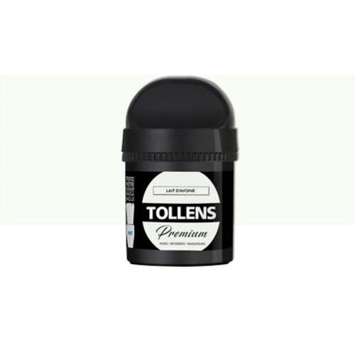 Testeur peinture Tollens premium murs  boiseries et radiateurs lait d'avoine mat 50ml