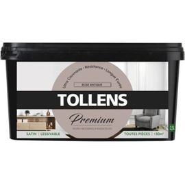 Peinture Tollens premium murs  boiseries et radiateurs rose antique satin 2 5L