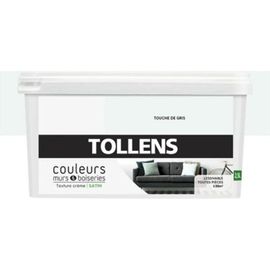 Peinture murs et boiseries Tollens touche de gris satin 2 5L