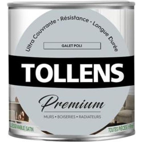 Peinture Tollens premium murs  boiseries et radiateurs gris tendre satin 0 75L