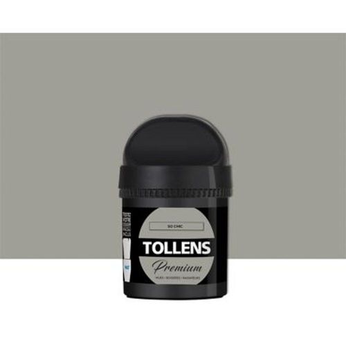Testeur peinture Tollens premium murs  boiseries et radiateurs so chic mat 50ml