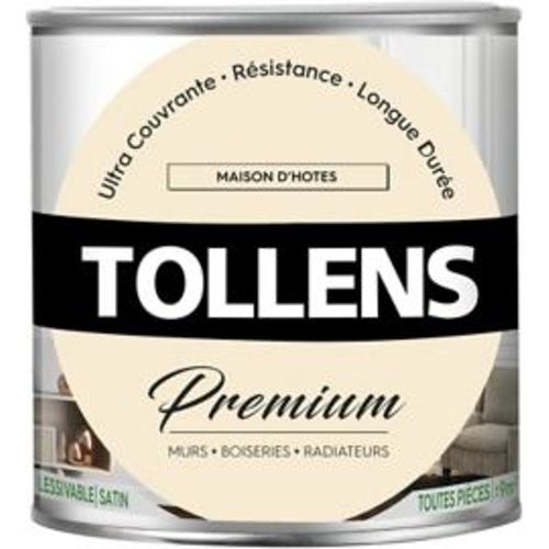 Peinture Tollens premium murs  boiseries et radiateurs maison d'h?tes satin 0 75L