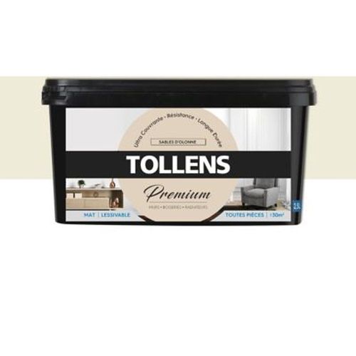 Peinture Tollens premium murs  boiseries et radiateurs sables d'olonne mat 2 5L