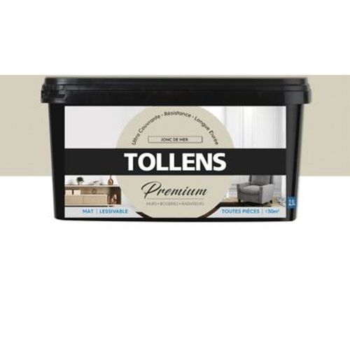 Peinture Tollens premium murs  boiseries et radiateurs jonc de mer mat 2 5L