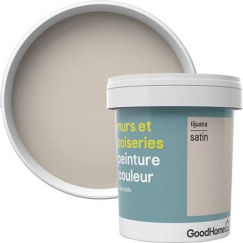 Peinture murs et boiseries GoodHome beige Tijuana satin 0 75L