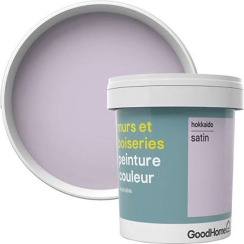Peinture murs et boiseries GoodHome violet Hokkaido satin 0 75L