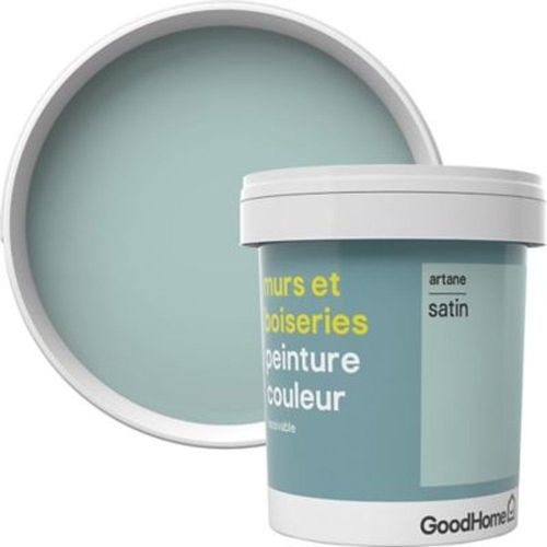 Peinture murs et boiseries GoodHome vert Artane satin 0 75L