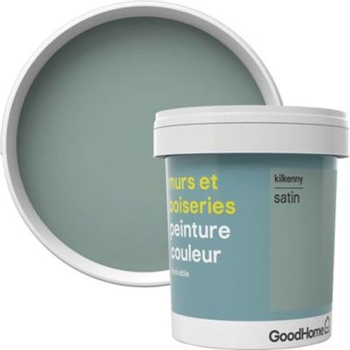 Peinture murs et boiseries GoodHome vert Kilkenny satin 0 75L