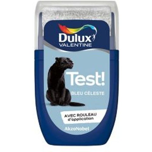 Testeur peinture murs et boiseries Dulux Valentine Cr?me de couleur bleu c?leste 30ml
