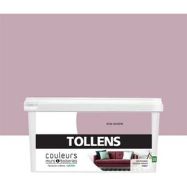 Peinture murs et boiseries Tollens rose boh?me satin 2 5L