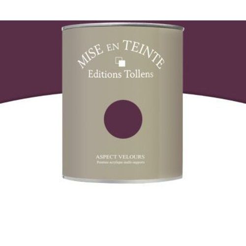 Peinture murs et boiseries Tollens Mise en teinte grenat mat velours 1L