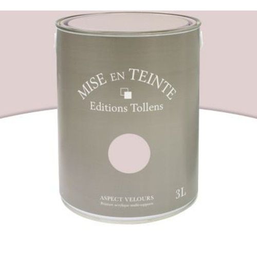 Peinture murs et boiseries Tollens Mise en teinte marbre rose mat velours 3L