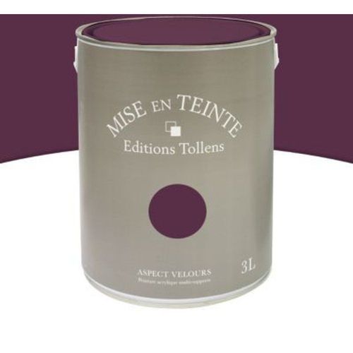 Peinture murs et boiseries Tollens Mise en teinte grenat mat velours 3L